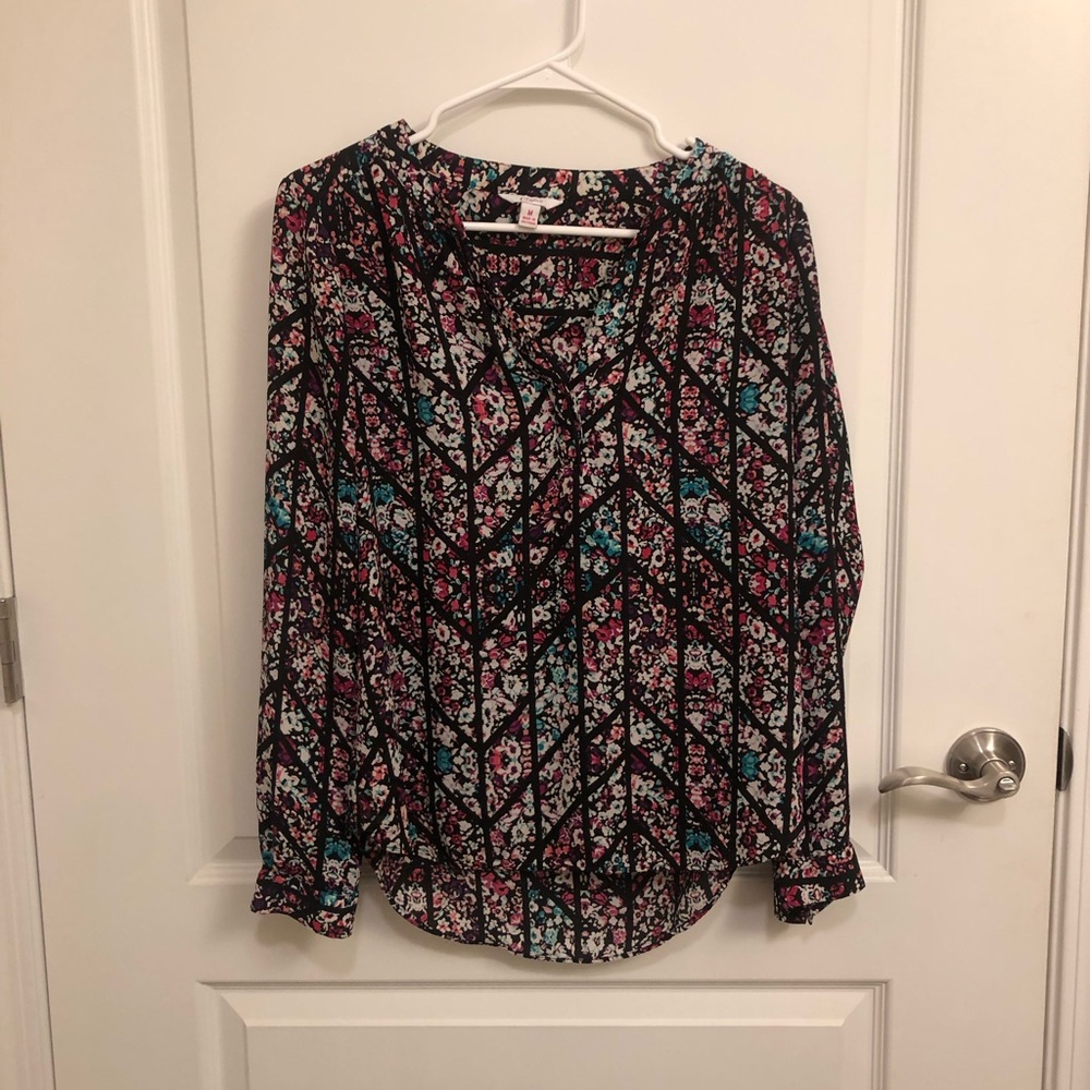 Floral Patterned Women's Top